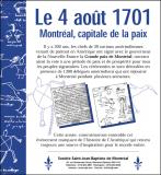 Le 4 août 1701 : Montréal, capitale de la paix